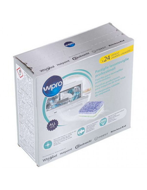Таблетки TAB314 (24 шт) Wpro C00860155 для посудомийної машини