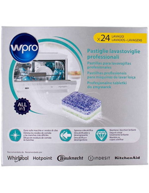 Таблетки TAB314 (24 шт) Wpro C00860155 для посудомийної машини