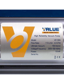 Вакуумний насос Value VE-135N (1 ступ./113 л/хв.)