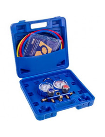 Манометричний колектор 2-вентильний VALUE VMG-2R410A-B-1 + шланги 3шт (R410 R407 R22 R134)