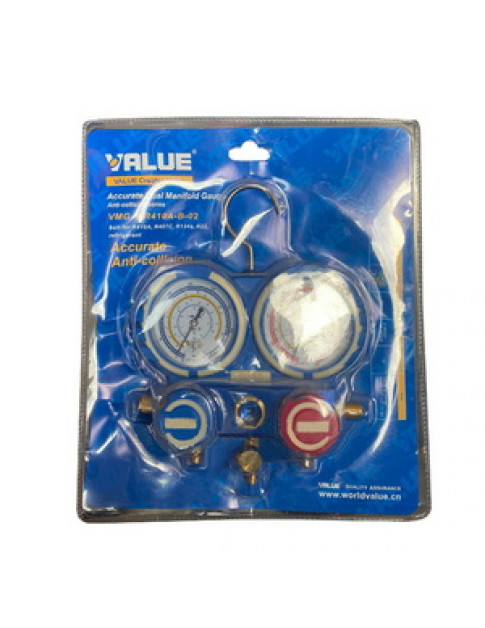 Манометричний колектор 2-вентильний VALUE VMG-2 R410A-B-2 + шланги 3шт.x900mm