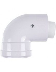 Коліно димоходу 90° D=60/100mm для газового конденсаційного котла