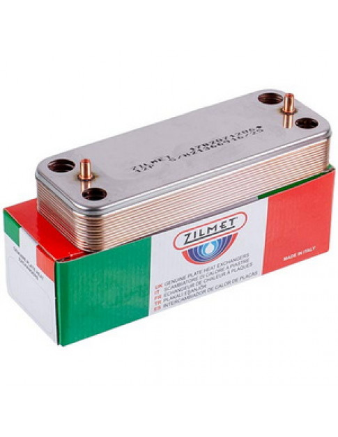 Теплообмінник пластинчастий ГВП (12 пластин) для газового котла Fondital Minocra, Nova Florida Nibir 6SCAMPIA07