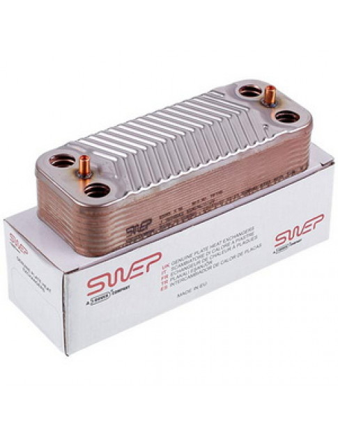 Теплообмінник пластинчастий ГВП Swep (16 пластин) для газового котла Immergas Eolo/Nike Mini, Major, Victrix 3.021693