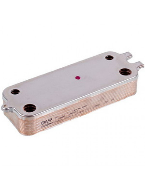 Теплообмінник пластинчастий ГВП Swep (12 пластин) для газового котла Buderus Logamax U072, Bosch Gas 2000/6000 WBN 87186446230