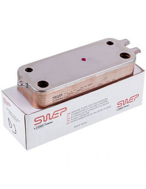 Теплообмінник пластинчастий ГВП Swep (12 пластин) для газового котла Buderus Logamax U072, Bosch Gas 2000/6000 WBN 87186446230