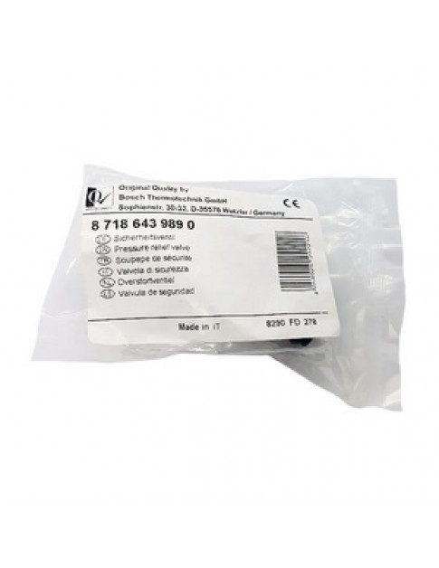Запобіжний клапан для конденсаційного котла Buderus Logamax plus GB172/GB072, Bosch Condens 5000/5700i/7000i 87186439890