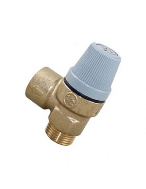 Запобіжний клапан Caleffi 7 бар 1/2&apos&apos для бойлера газового котла Ferroli DomOasi, Sime 6029000