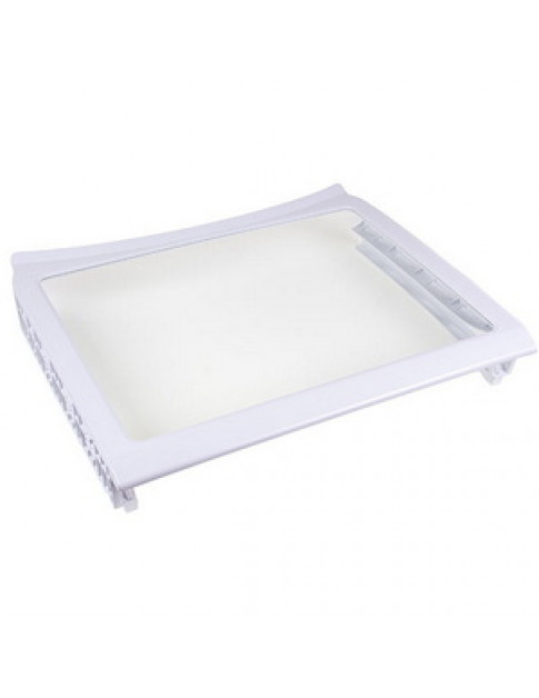 Полиця (нижня) для холодильника Samsung DA97-06440B 470x395mm (скляна, з обрамленням)