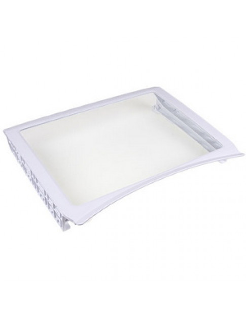 Полиця (нижня) для холодильника Samsung DA97-06440B 470x395mm (скляна, з обрамленням)