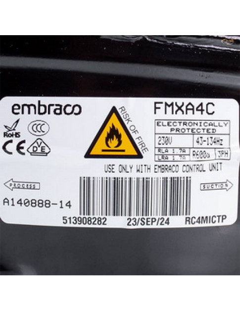 Компресор для холодильника Electrolux 4056017991 Embraco FMXA4C з модулем керування R600а (з пусковим реле)