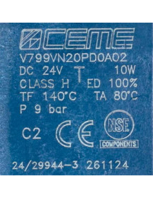 Клапан електромагнітний (2-х ходовий) для кавоварки Philips 421944082931 CEME V799VN20PD0A02 230V 24VA