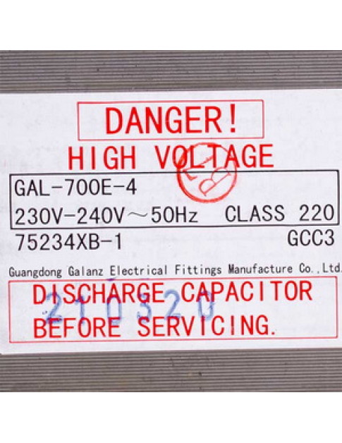 Трансформатор силовий для НВЧ-печі Electrolux 4055534756 GAL-700E-4