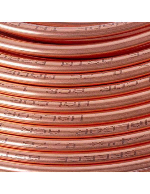 Труба мідна 1/4&apos&apos 6x0.76mm бухта 50m Halcor (продаж кратний 5м)