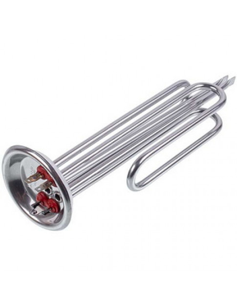 Тен для бойлера FERROLI 1500+1000W (нержавійка) L=300mm, фланець 92mm (під анод M6)
