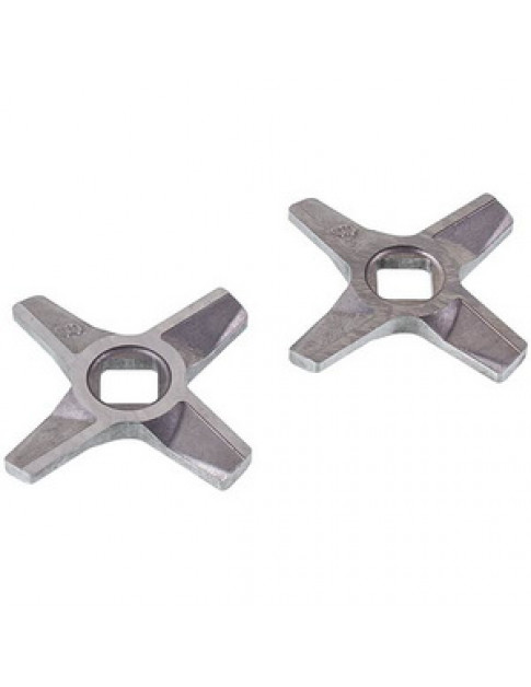 Набір ножів для м&aposясорубки Zelmer 10003883 ZMMA028X (2 шт.) D=55.5mm s=5mm Отвір=10x10mm NR8 (двосторонні)