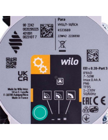 Частотний насос у зборі Wilo Para VPAR/7-50 для газового котла Vaillant TEC plus/pro VUW 20-34 кВт 0010030669