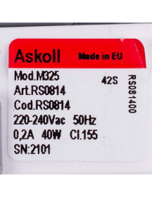 Bosch 00141896 Askoll насос 30Вт М50 для стиральной машины