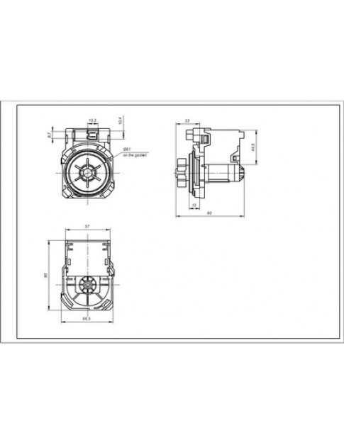 Помпа (насос) для пральної машини Bosch 00142370 Copreci 30W EBS007/0090 0.2A