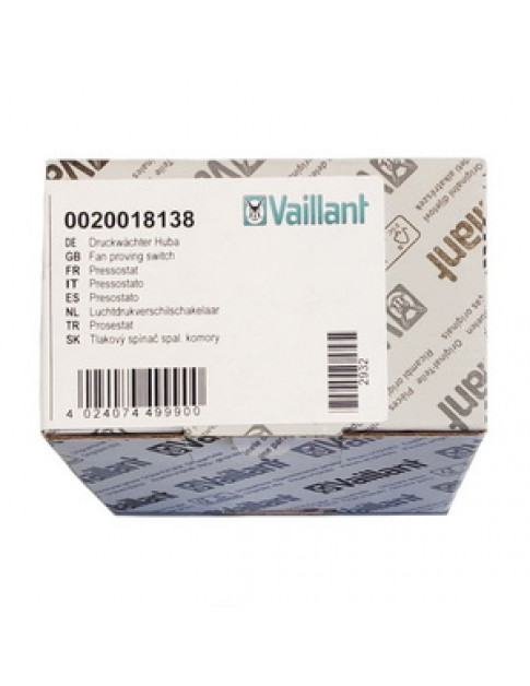 Пресостат 105/90 Па для газового котла Vaillant Turbo TEC/MAX Pro/Plus 0020018138