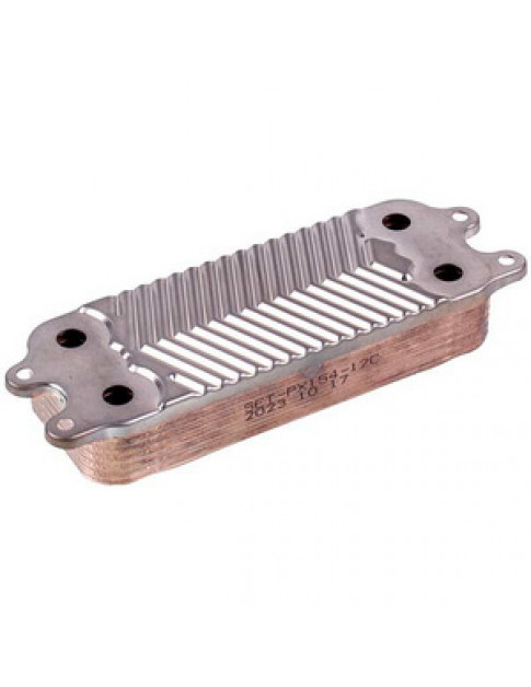 Теплообмінник пластинчастий ГВП (12 пластин) для газового котла 0020020018