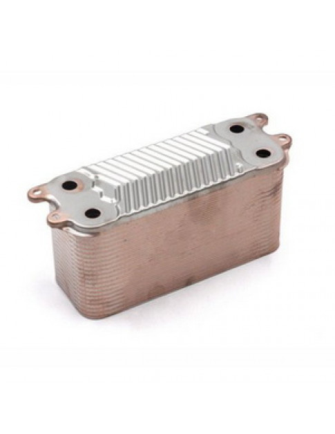 Теплообмінник пластинчастий ГВП (40 пластин) для газового котла Vaillant 0020025000 Теплообмінник пластинчастий ГВП (40 пластин) для газового котла Vaillant 0020025000