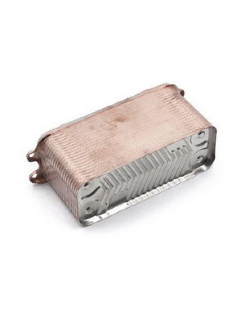 Теплообмінник пластинчастий ГВП (40 пластин) для газового котла Vaillant 0020025000 Теплообмінник пластинчастий ГВП (40 пластин) для газового котла Vaillant 0020025000