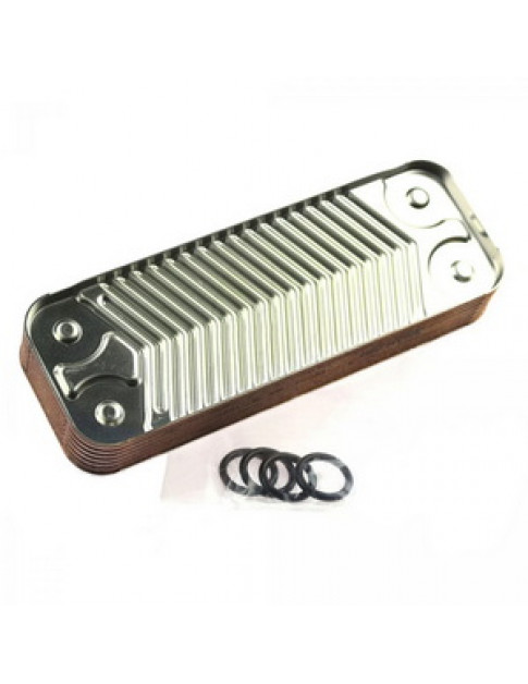 Теплообмінник пластинчастий ГВП Swep (14 пластин) для газового котла Protherm Тигр v.12 0020025294