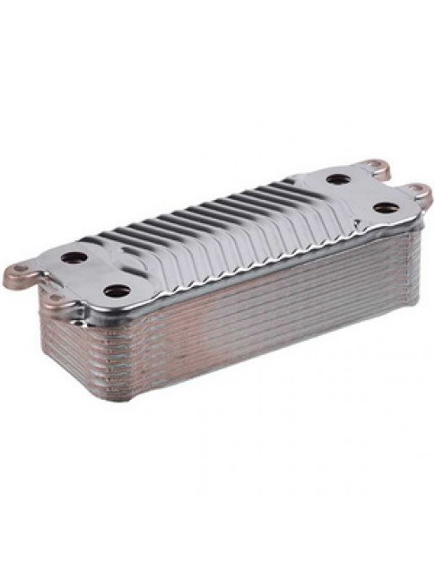 Теплообмінник пластинчастий ГВП (19 пластин) для газового котла 0020038572 Теплообмінник пластинчастий ГВП (19 пластин) для газового котла 0020038572