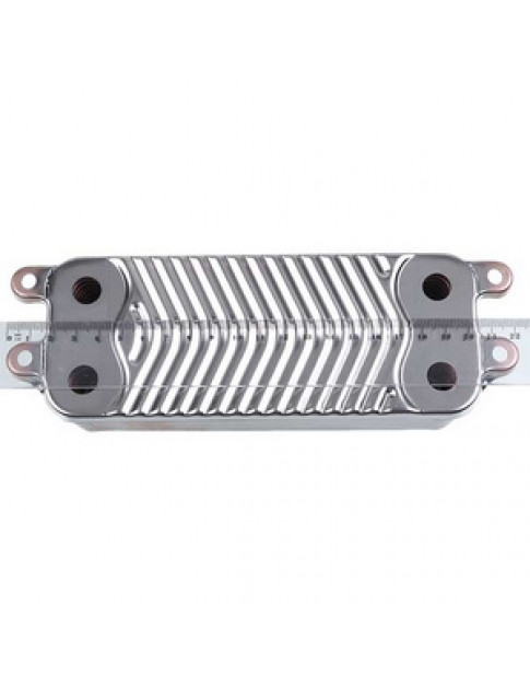 Теплообмінник пластинчастий ГВП (19 пластин) для газового котла 0020038572 Теплообмінник пластинчастий ГВП (19 пластин) для газового котла 0020038572