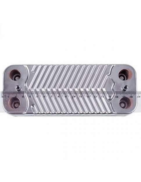 Теплообмінник пластинчастий ГВП (12 пластин) для газового котла Protherm Пантера v.15, 17 0020043598