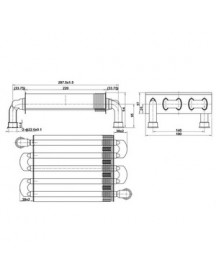 Теплообмінник первинний для газового котла Protherm Ягуар, Рись, Demrad Atron 24 кВт (до 2014 р.) 0020119766