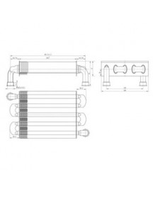 Теплообмінник первинний для газового котла Protherm Ягуар, Рись (до 2014 р.), Demrad Atron 11-24 кВт 0020119766