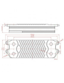 Теплообмінник пластинчастий ГВП (16 пластин) для газового котла Vaillant, Protherm, Saunier Duval Themaclassic 0020186153 Теплообмінник пластинчастий ГВП (16 пластин) для газового котла Vaillant, Protherm, Saunier Duval Themaclassic 0020186153