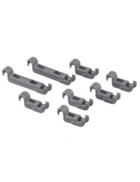 Набір кріплень складниих елементів корзини 00611472 (6 + 2 шт.) для посудомийної машини Bosch