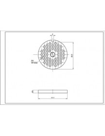 Решітка 4mm NR5 (з пазом) 00631385 для м&aposясорубки Zelmer \ Bosch