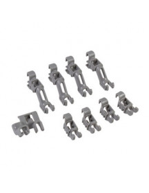 Зажими нижніх відкидних тримачів для посуди (4 шт) 00632372 посудомийної машини Bosch