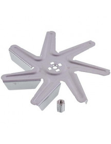 Крильчатка вентилятора для духовки Bosch 00650472 (металева) D=150mm d отв.=6mm