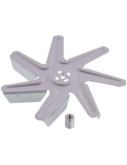 Крильчатка вентилятора для духовки Bosch 00650472 (металева) D=150mm d отв.=6mm Крильчатка вентилятора для духовки Bosch 00650472 (металева) D=150mm d отв.=6mm