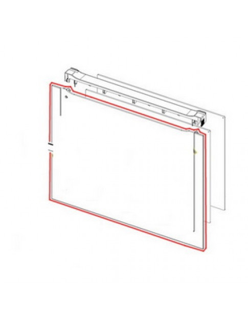 Bosch 00717503 Зовнішнє скло дверей 461x594mm для духовки