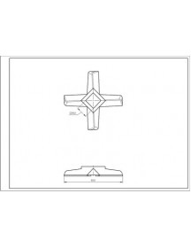 Набір ножів для м&aposясорубки Zelmer 00755469 ZMMA018X (2 шт.) D=54mm s=9mm Отвір=10x10mm NR8