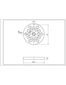 Решітка (сито) 8mm для м&aposясорубки Zelmer \ Bosch NR8 86.3162 00755475 (ZMMA188X)
