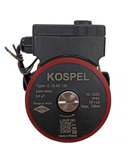 Насос циркуляційний у зборі U 15-60 130 для електричного котла Kospel ЕКСО.L/R, L1/R1, L2/R2 01246