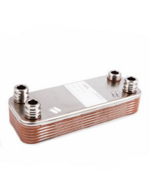 Теплообмінник пластинчастий ГВП (12 пластин) для газового котла Vaillant Atmo/Turbo MAX Pro/Plus 065131 Теплообмінник пластинчастий ГВП (12 пластин) для газового котла Vaillant Atmo/Turbo MAX Pro/Plus 065131