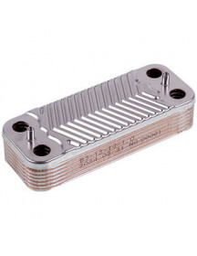 Теплообмінник пластинчастий ГВП (14 пластин) для газового котла Immergas Eolo/Nike Mini, Viessmann Vitopend WH1D 1.022220