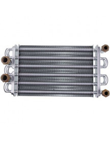 Теплообмінник бітермічний (79 ламелей) для газового котла Immergas Eolo/Nike Star 23 кВт 1.023625 Теплообмінник бітермічний (79 ламелей) для газового котла Immergas Eolo/Nike Star 23 кВт 1.023625