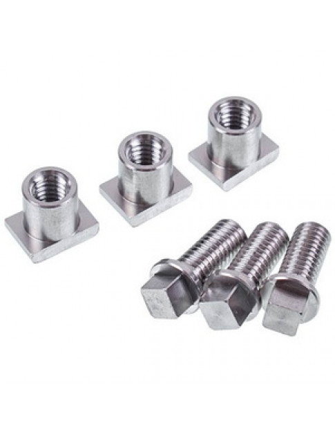 Комплект гвинтів та гайок (по 3 шт.) для кріплення лез до ножа м&aposясорубки Unger (CUVITINEW) Lame Italia 100040