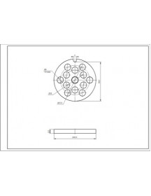 Решітка (сито) крупна для м&aposясорубки Zelmer \ Bosch NR5 8мм 86.1242 10003878 (ZMMA185X)