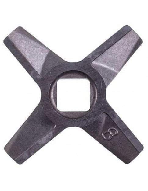 Ніж для м&aposясорубки Zelmer/Bosch 10003883 D=55.5mm s=5mm Отвір=10x10mm NR8 ZMMA028X (A863109.00) (двосторонній)