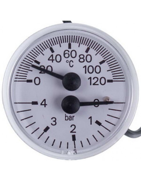 Термоманометр 0-4 бар 0-120 °C для газового котла Vaillant atmoMAX plus/pro 101270